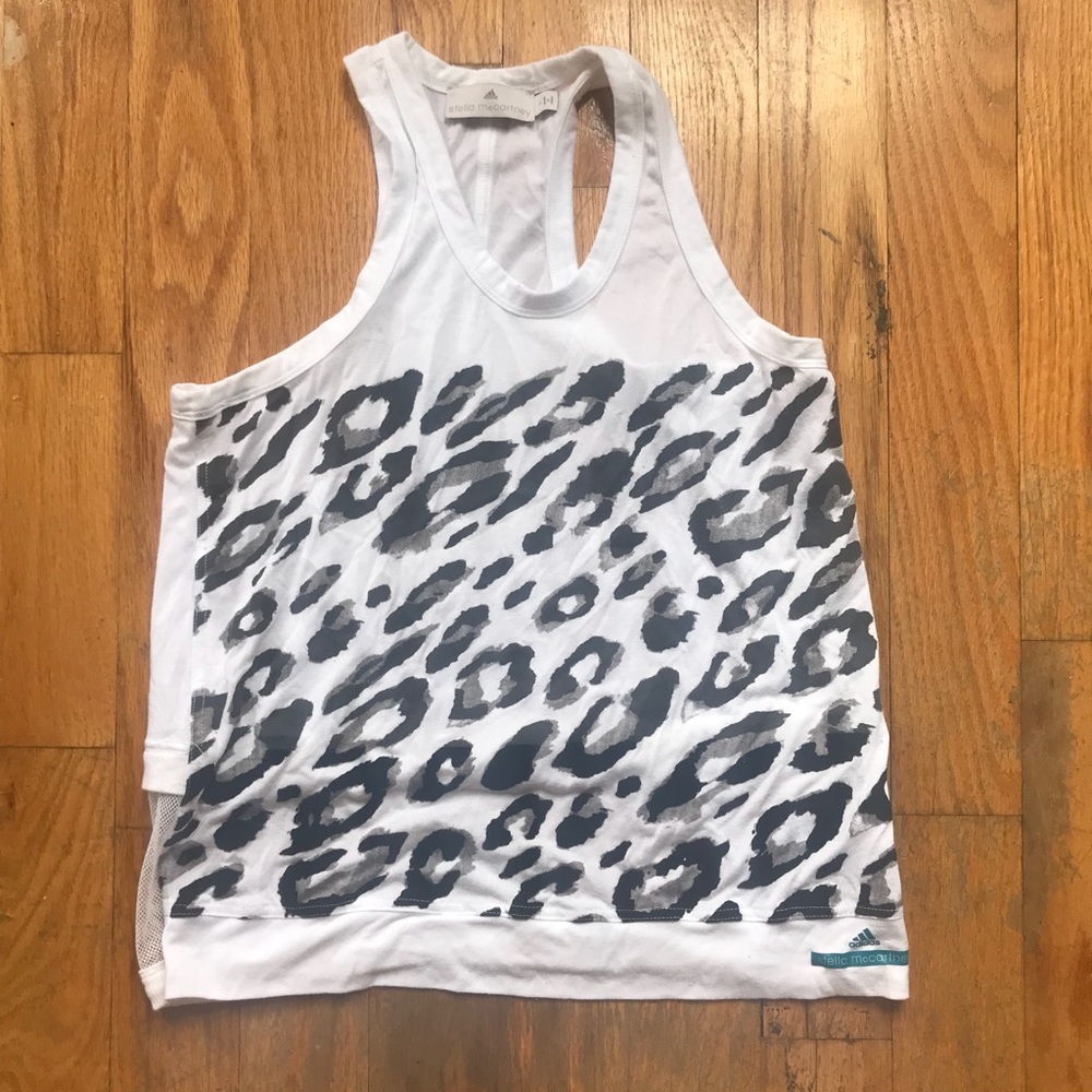 adidas Stella McCartney cotton mesh tank top
